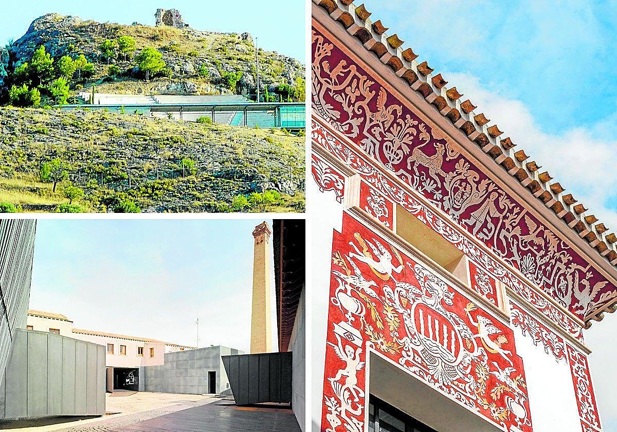 Teatro abierto de Calasparra. | Centro de Arte La Conservera (Ceutí). | Casa Pintada (Mula).