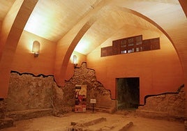Interior de la sinagoga de Lorca, que se podrá visitar durante las Jornadas de la Cultura Judía.