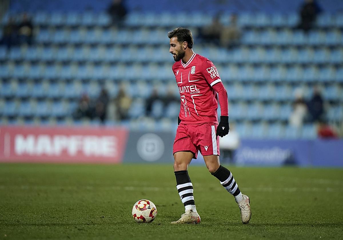Luis Muñoz durante un partido la pasada temporada.