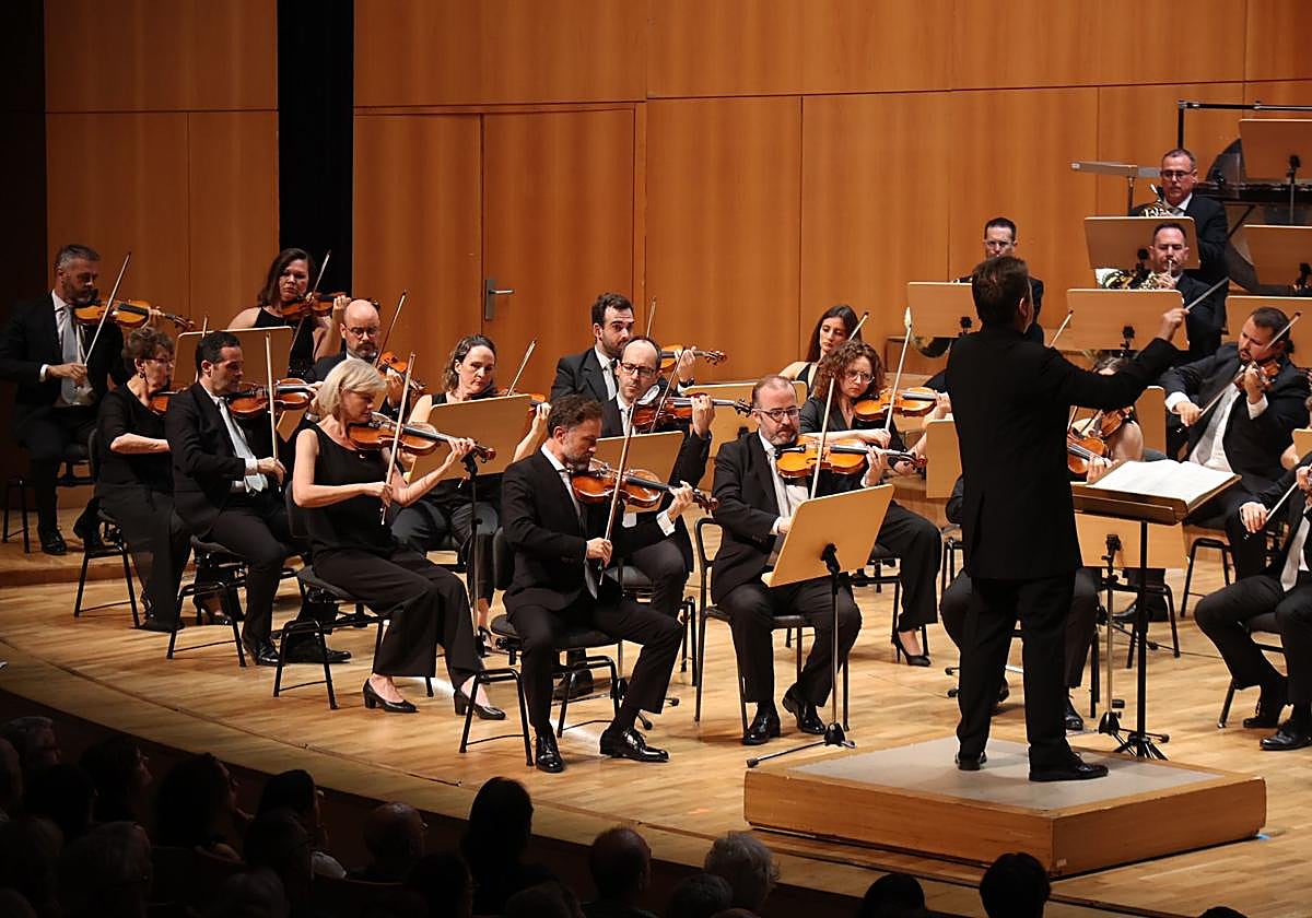 Uno de los conciertos de la Orquesta Sinfónica de la Región de Murcia en el Auditorio Víctor Villegas