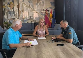 Reunión celebrada en la Delegación del Gobierno.