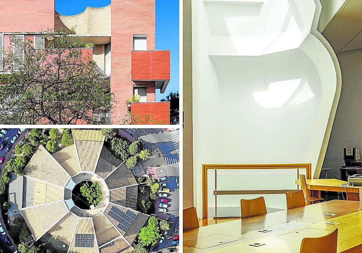 Edificio de viviendas Cooperativa Myrtia. | Escuela de Arte de Murcia. | Biblioteca Regional de Murcia.