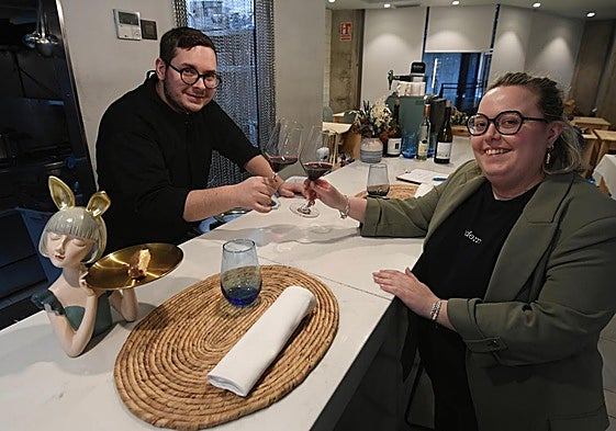 Pedro Buitrago y María José Pagan, del restaurante Tándem, en una imagen de archivo.