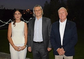 Mónica García, Jesús Torres y Diego Sánchez, el viernes en el acto.