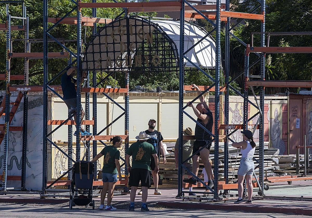 Carthagineses y Romanos inician la cuenta atrás con el montaje del campamento