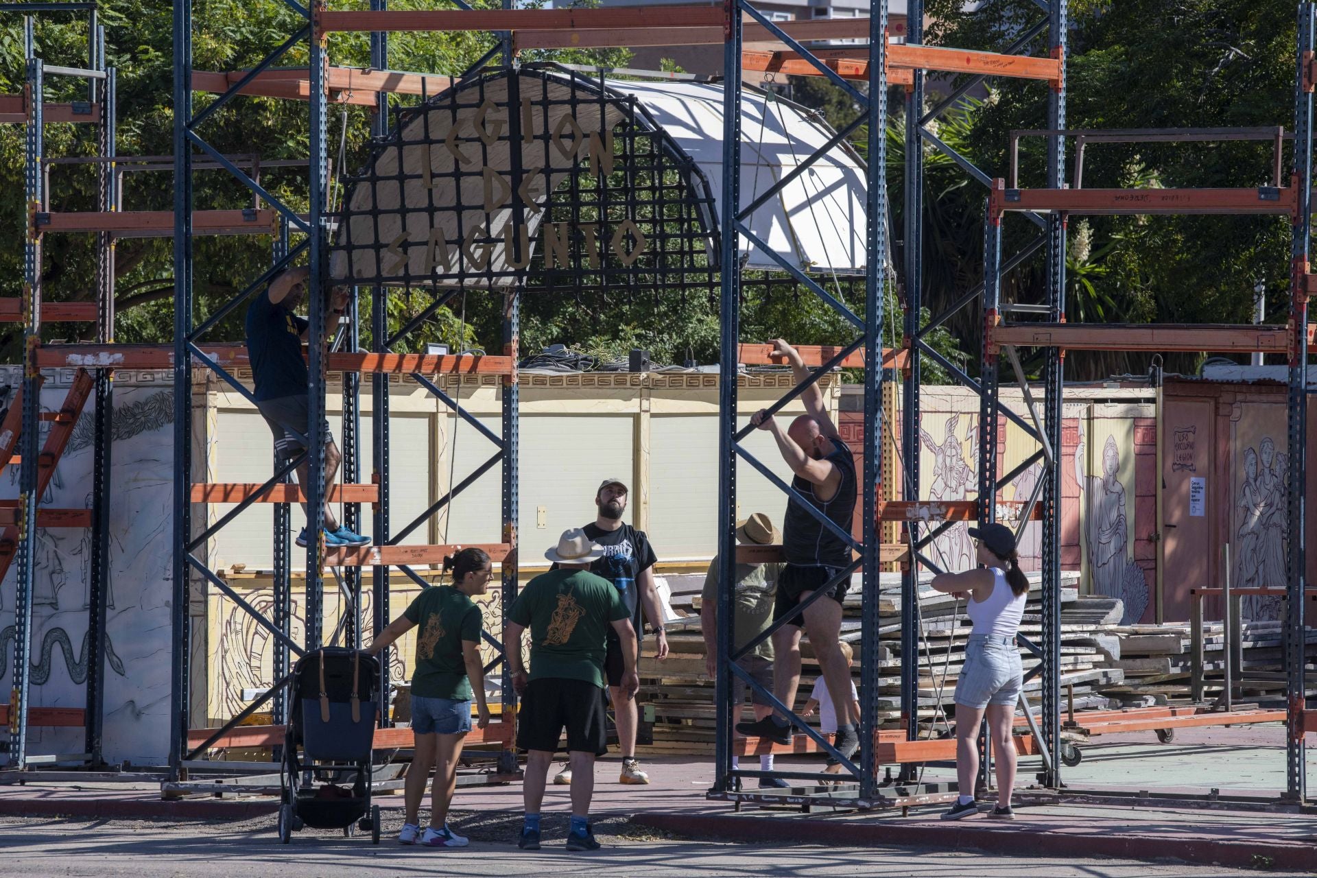 Carthagineses y Romanos inician la cuenta atrás con el montaje del campamento