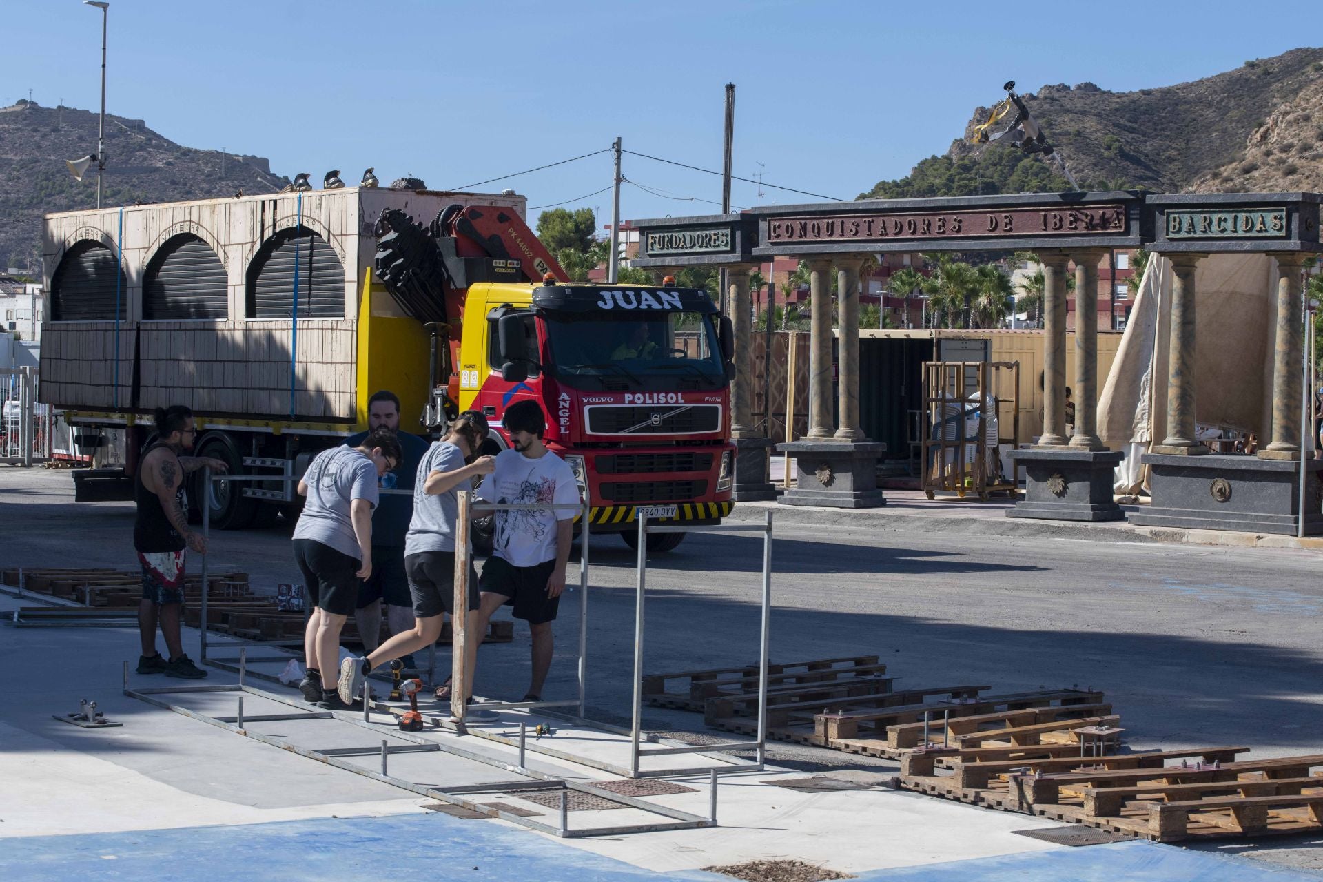 Carthagineses y Romanos inician la cuenta atrás con el montaje del campamento