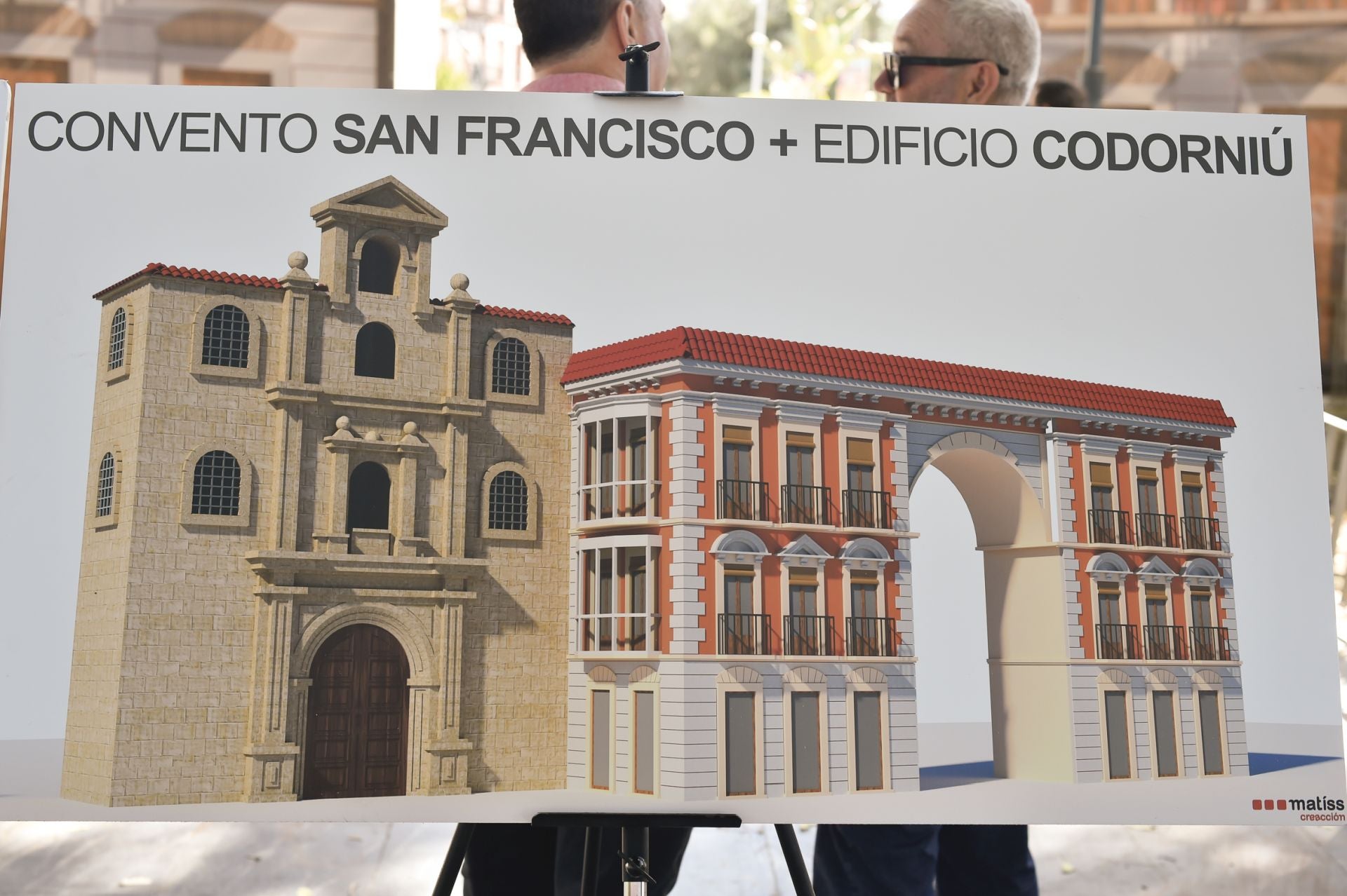 La instalación del pórtico de los Huertos del Malecón, en imágenes