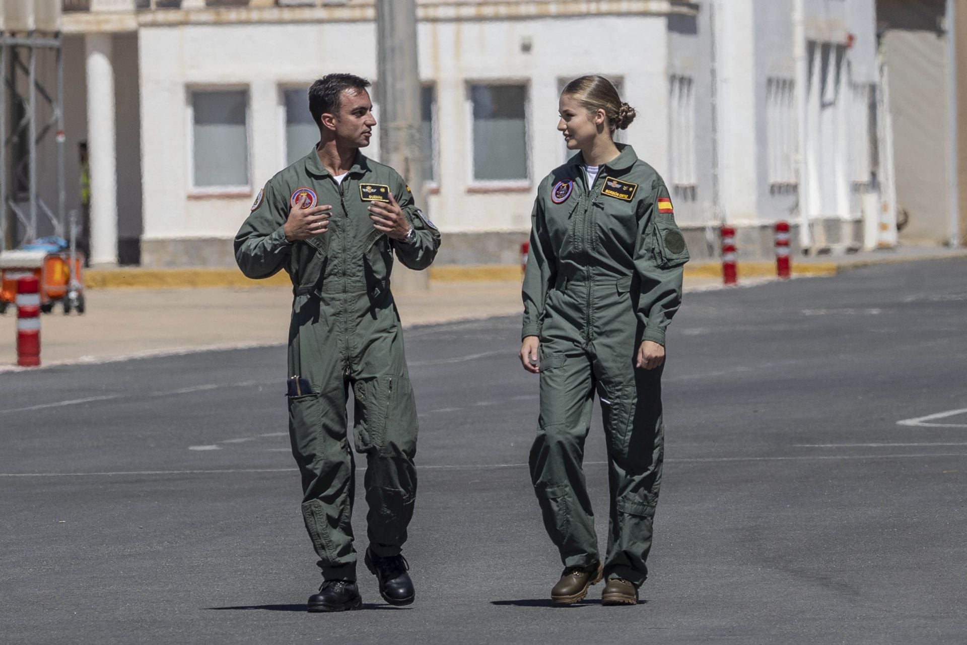 La llegada de la Princesa Leonor a la AGA de San Javier, en imágenes