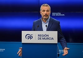 Joaquín Segado, este lunes, en rueda de prensa.