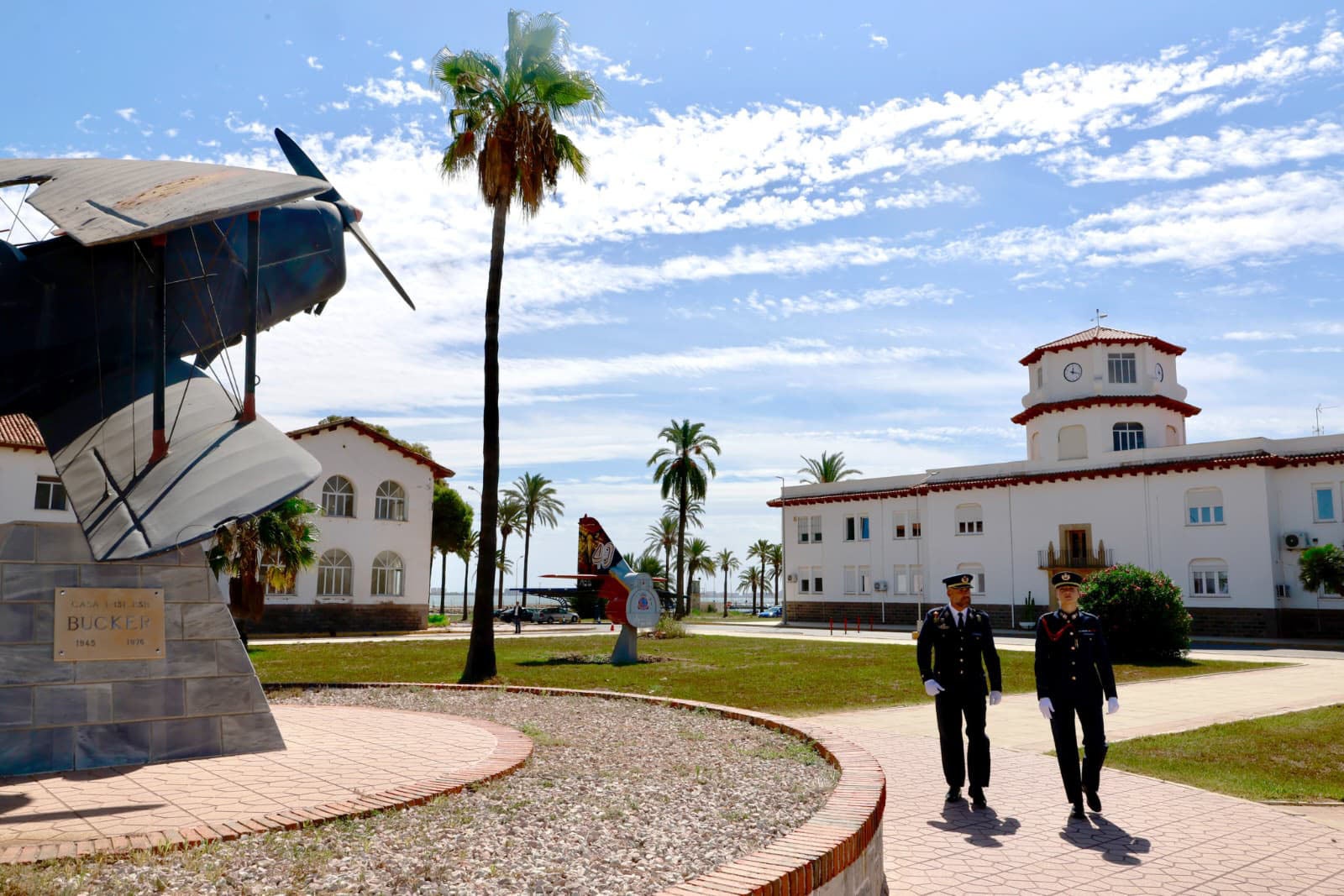 La llegada de la Princesa Leonor a la AGA de San Javier, en imágenes