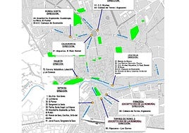 Paradas alternativas durante las fiestas.