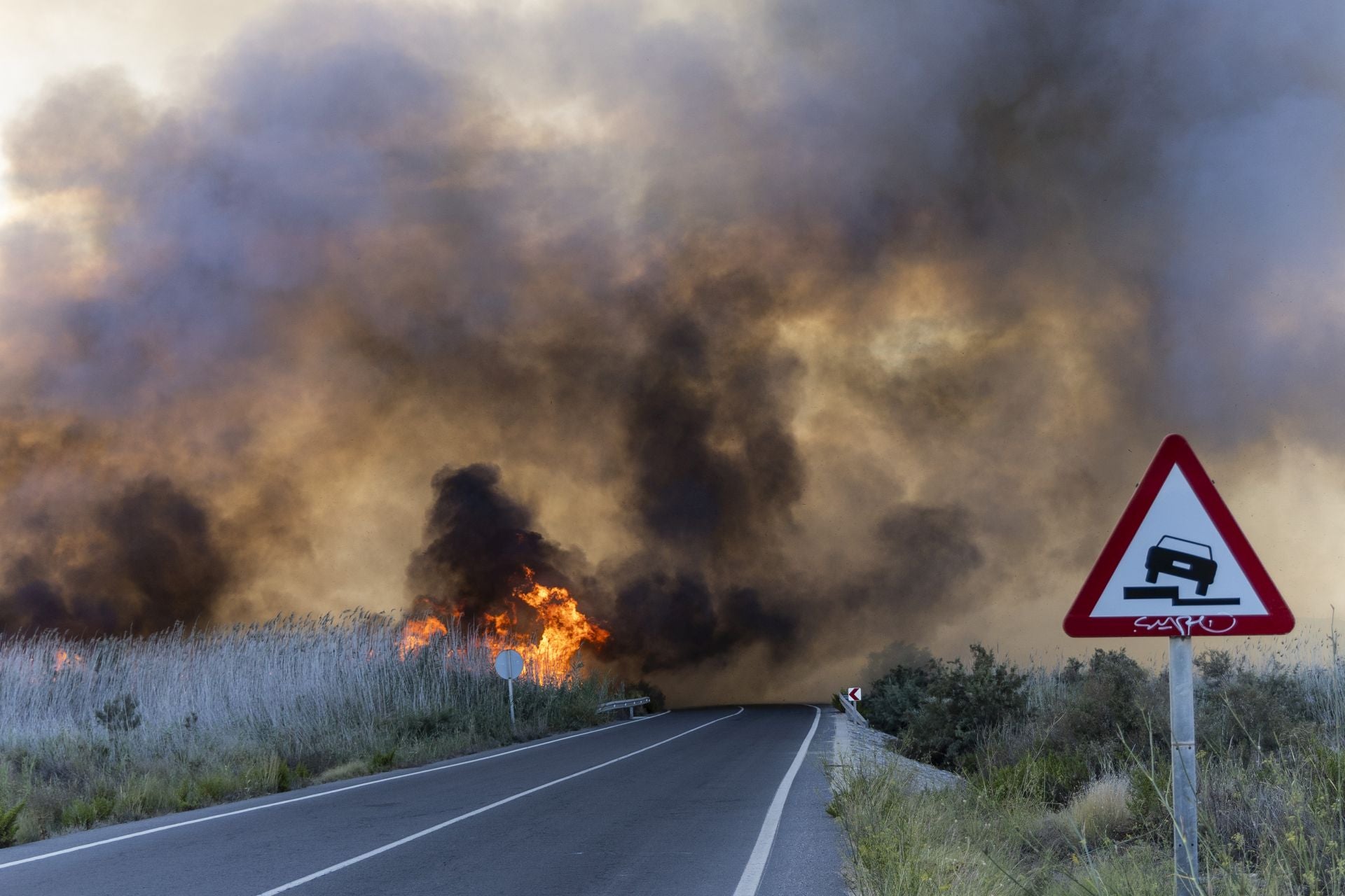 El incendio forestal del Carmolí, en imágenes