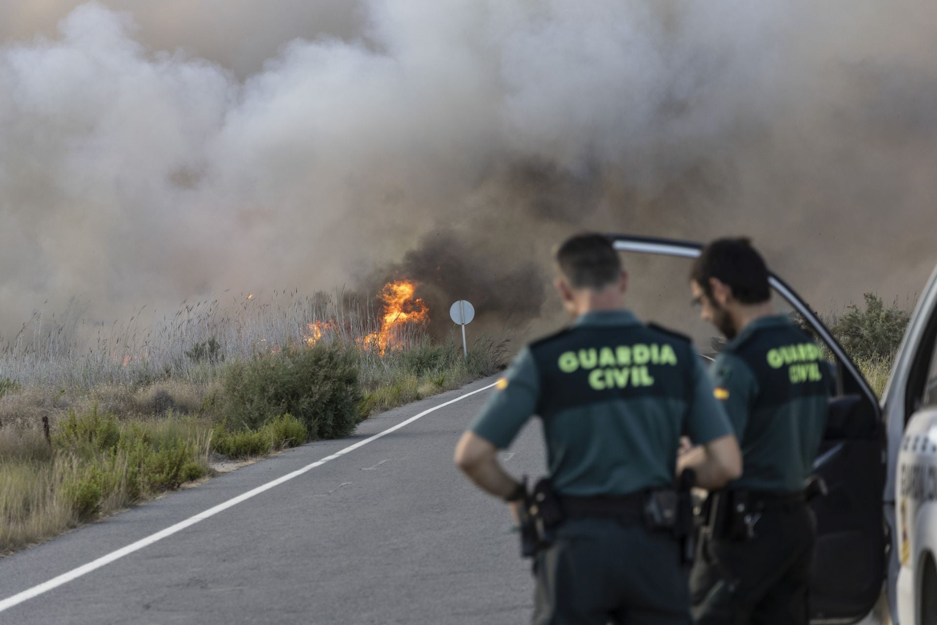 El incendio forestal del Carmolí, en imágenes