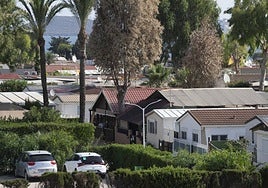 El camping de La Manga está dividido entre viviendas para alquiler turístico y otras que son propiedad de particulares.