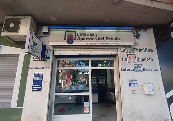 Administración de Molina de Segura donde se vendió el premio.