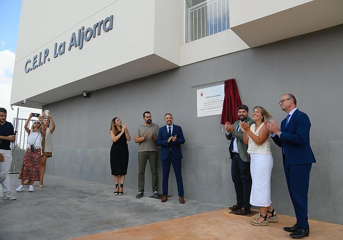 Acto de inauguración del nuevo Colegio de Educación Infantil y Primaria de La Aljorra.