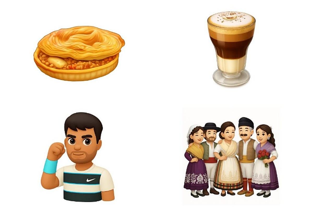 Algunos de los emoticonos inspirados en la Región de Murcia.