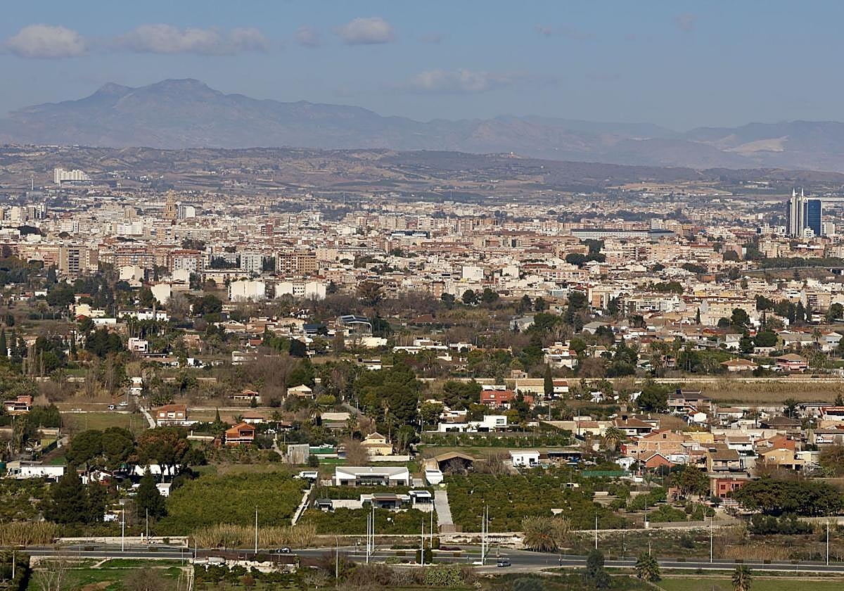 Imagen panorámica de Murcia.