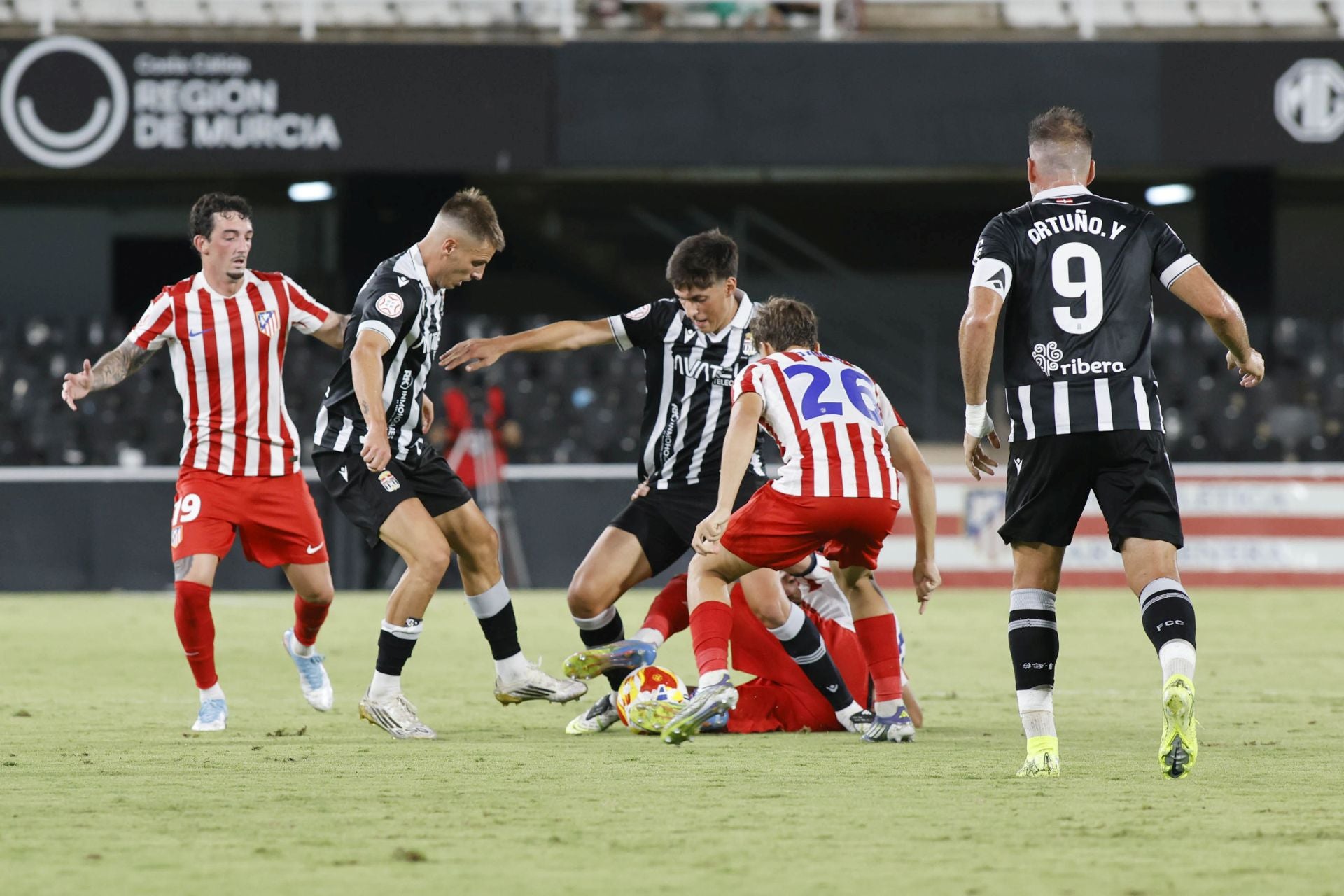 La victoria del Cartagena frente al Atlético Madrileño, en imágenes