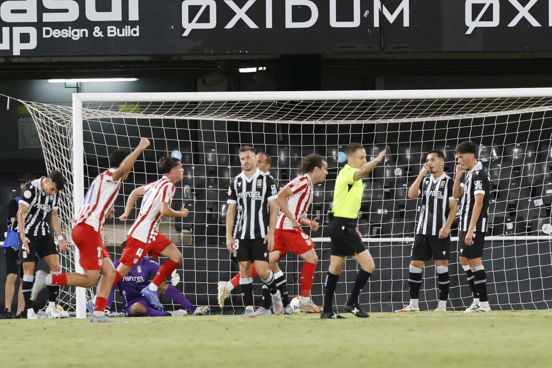 La victoria del Cartagena frente al Atlético Madrileño, en imágenes