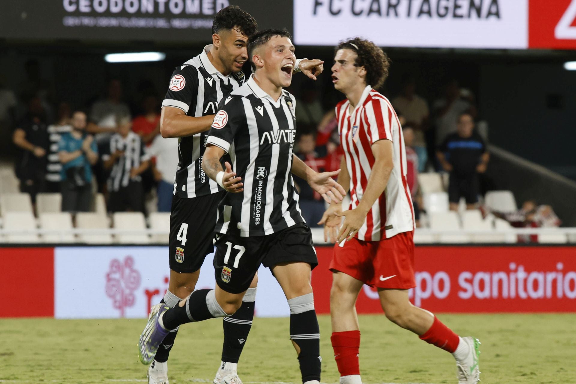 La victoria del Cartagena frente al Atlético Madrileño, en imágenes