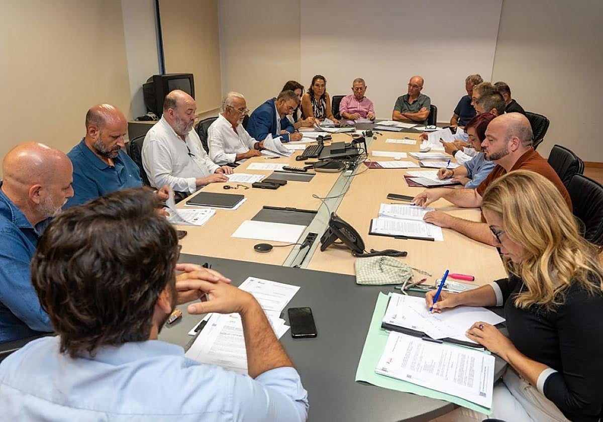 Reunión del consejo de Casco Antiguo, este viernes.