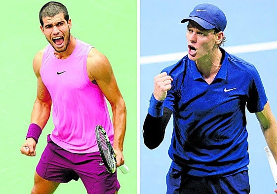 Carlos Alcaraz y Jannik Sinner.