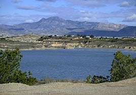 Panoramica del embalse de Santomera, en una imagen de archivo.