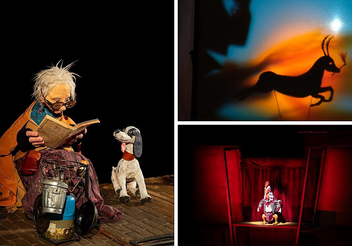 Espectáculo 'Adelina y Hop', de Txo Titelles. | Espectáculo 'Pilla el fuego y corre'. | 'Sé tortuga', de Xip Xap.