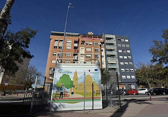 La estación medidora de la calidad del aire instalada en Ronda Sur.