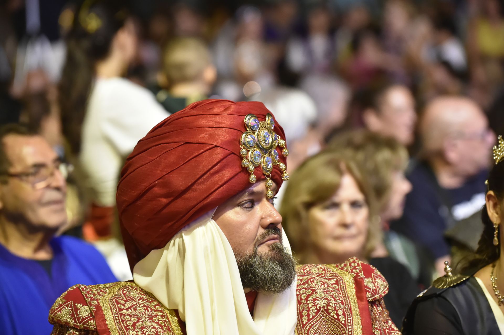 Recepción de las Abanderadas de Moros y Cristianos de Murcia, en imágenes