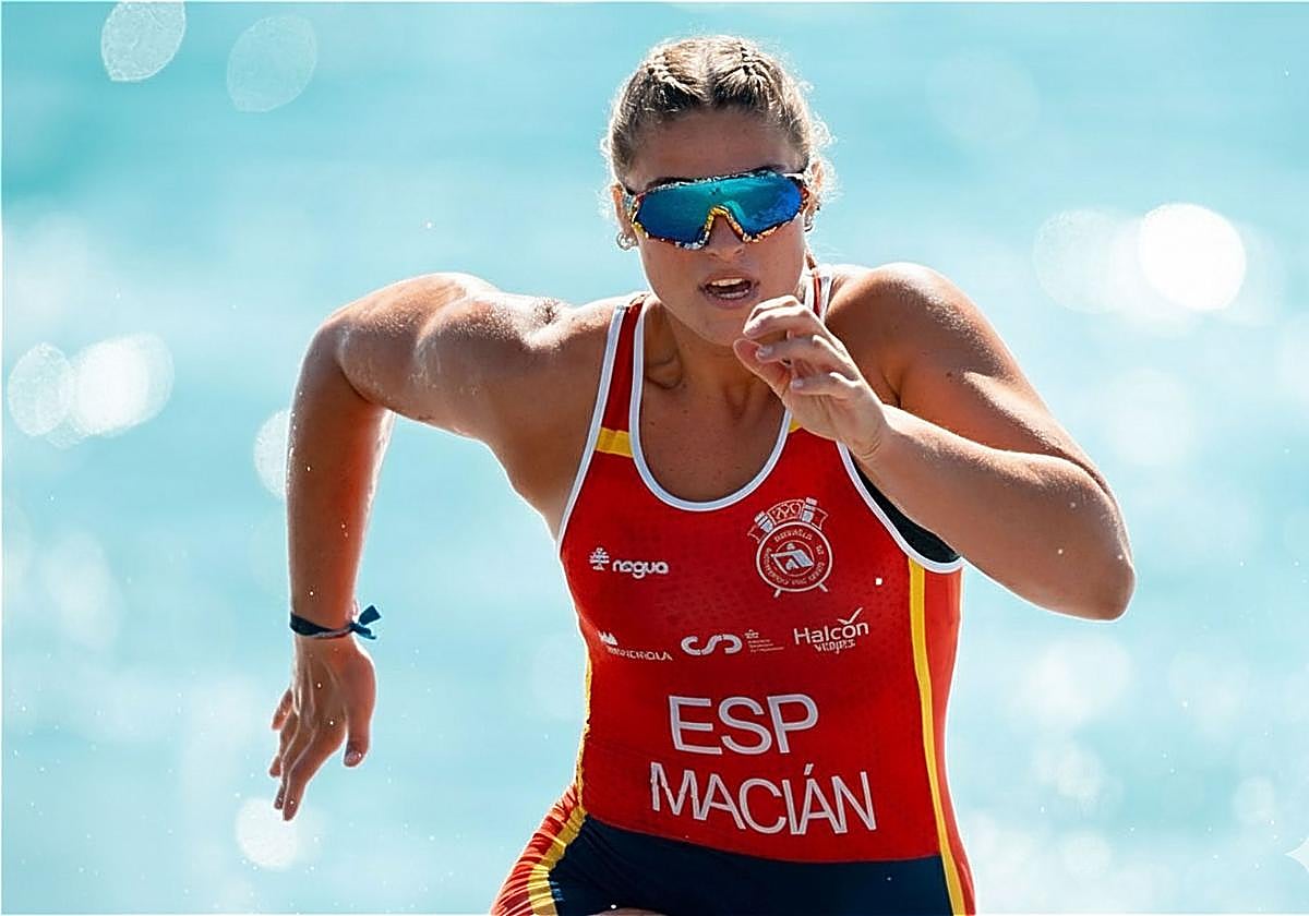 María Ángeles Macián, en el Nacional en el que ha logrado el oro.