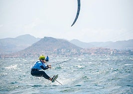 Una de las participantes en la Copa de España, en acción.