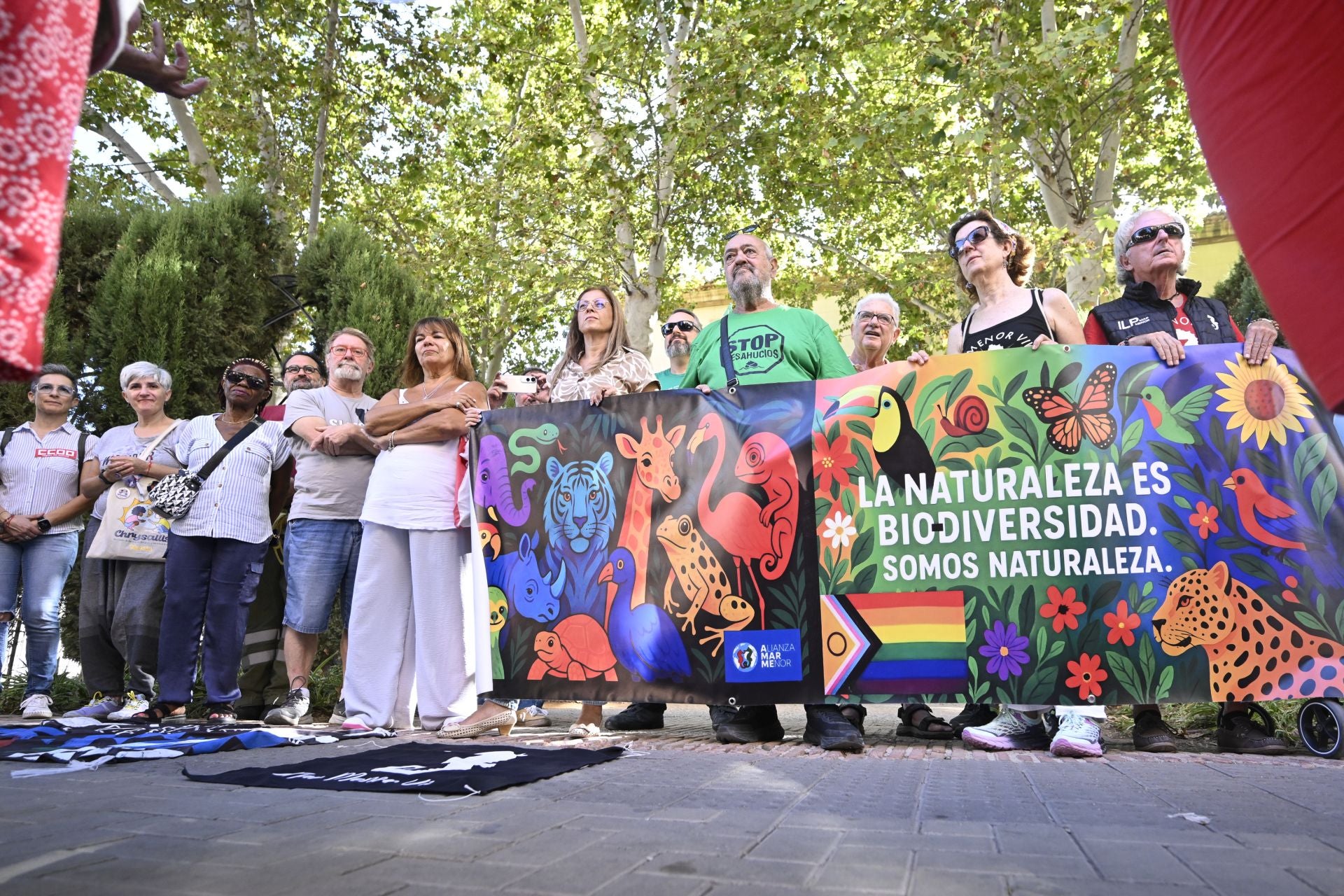 La protesta de las Marchas por la Dignidad de Murcia, en imágenes