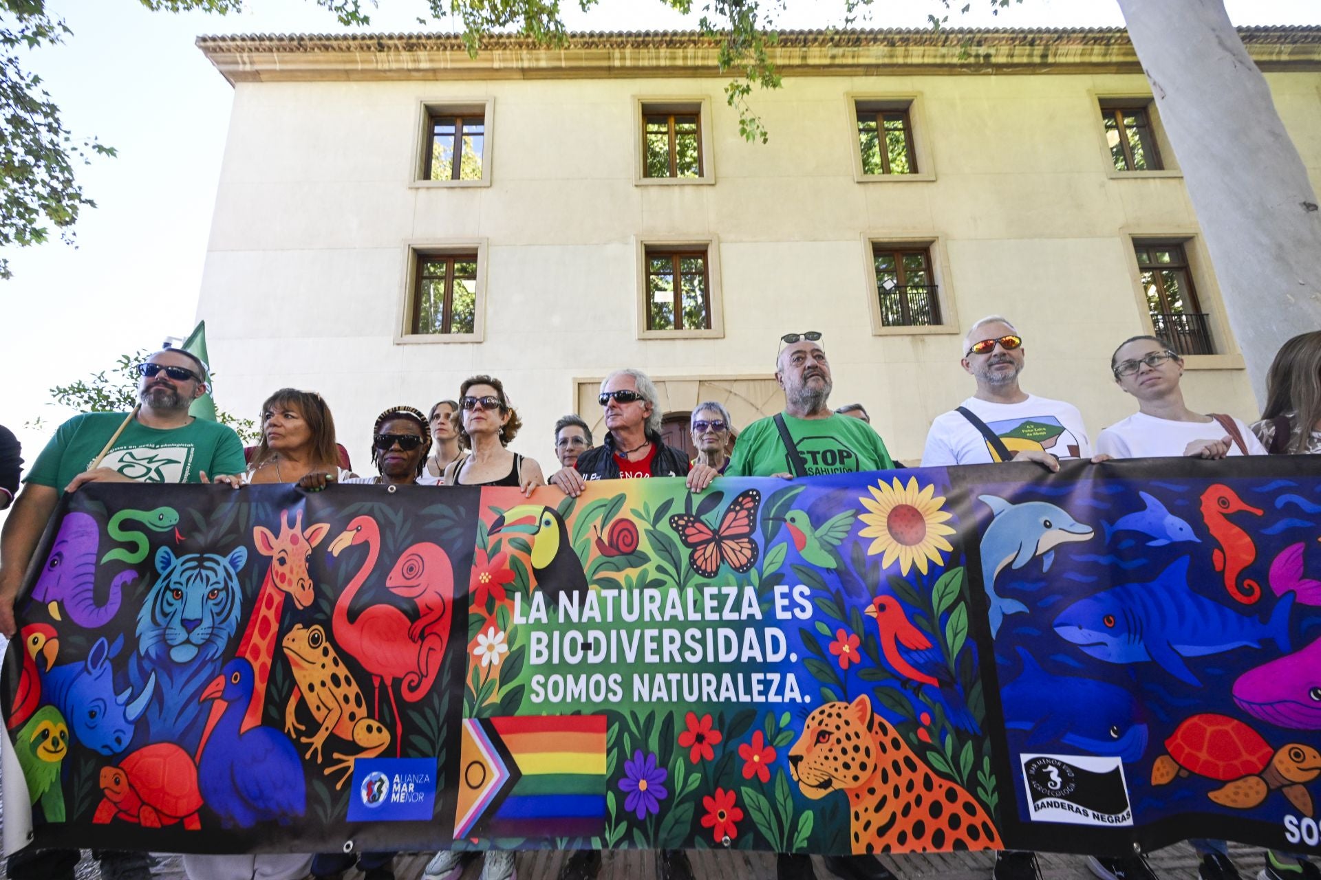 La protesta de las Marchas por la Dignidad de Murcia, en imágenes