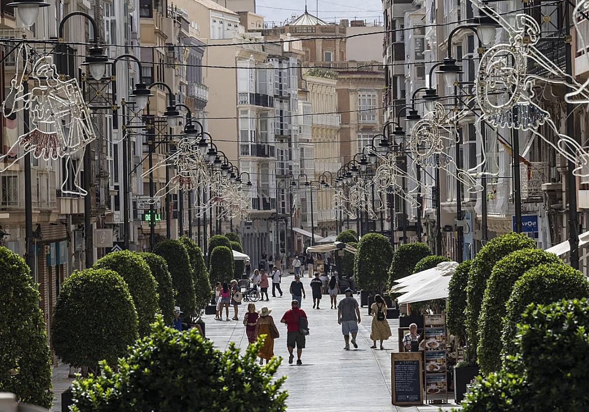 Estado de la calle del Carmen, en una imagen tomada esta semana.
