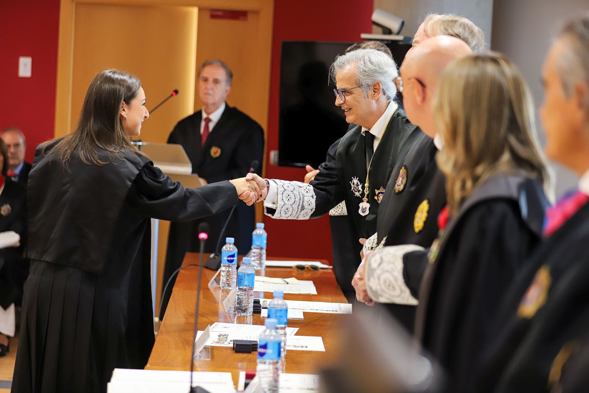 El homenaje del Colegio de Procuradores de Murcia al expresidente del TSJ, Miguel Pasqual del Riquelme, en imágenes
