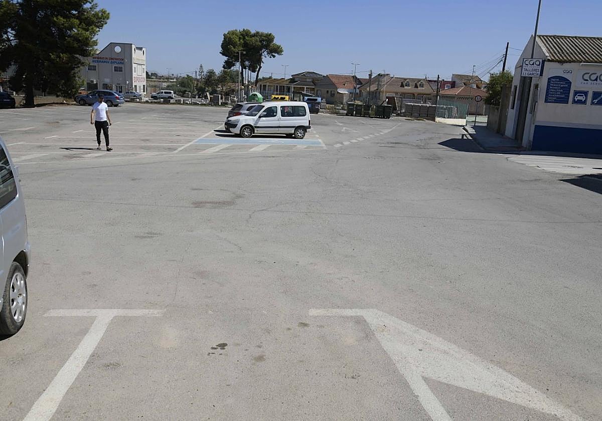 Aparcamiento de la calle Miguel de Legazpi, donde se hizo la obra.