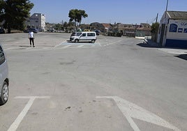 Aparcamiento de la calle Miguel de Legazpi, donde se hizo la obra.