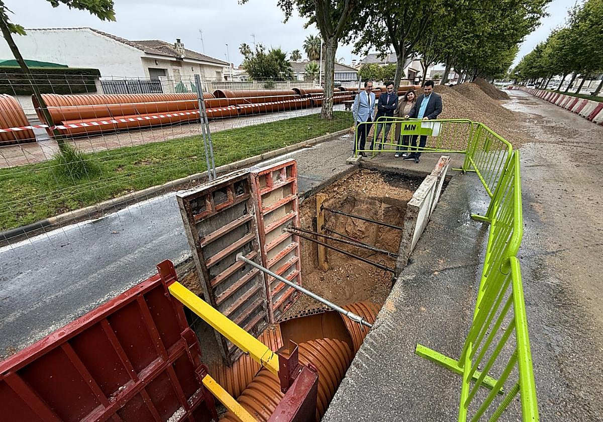 Entronque del colector de Aviación Española con el colector norte.