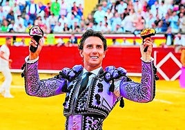 Andrés Roca Rey, fotografiado en el coso de Palencia esta temporada.