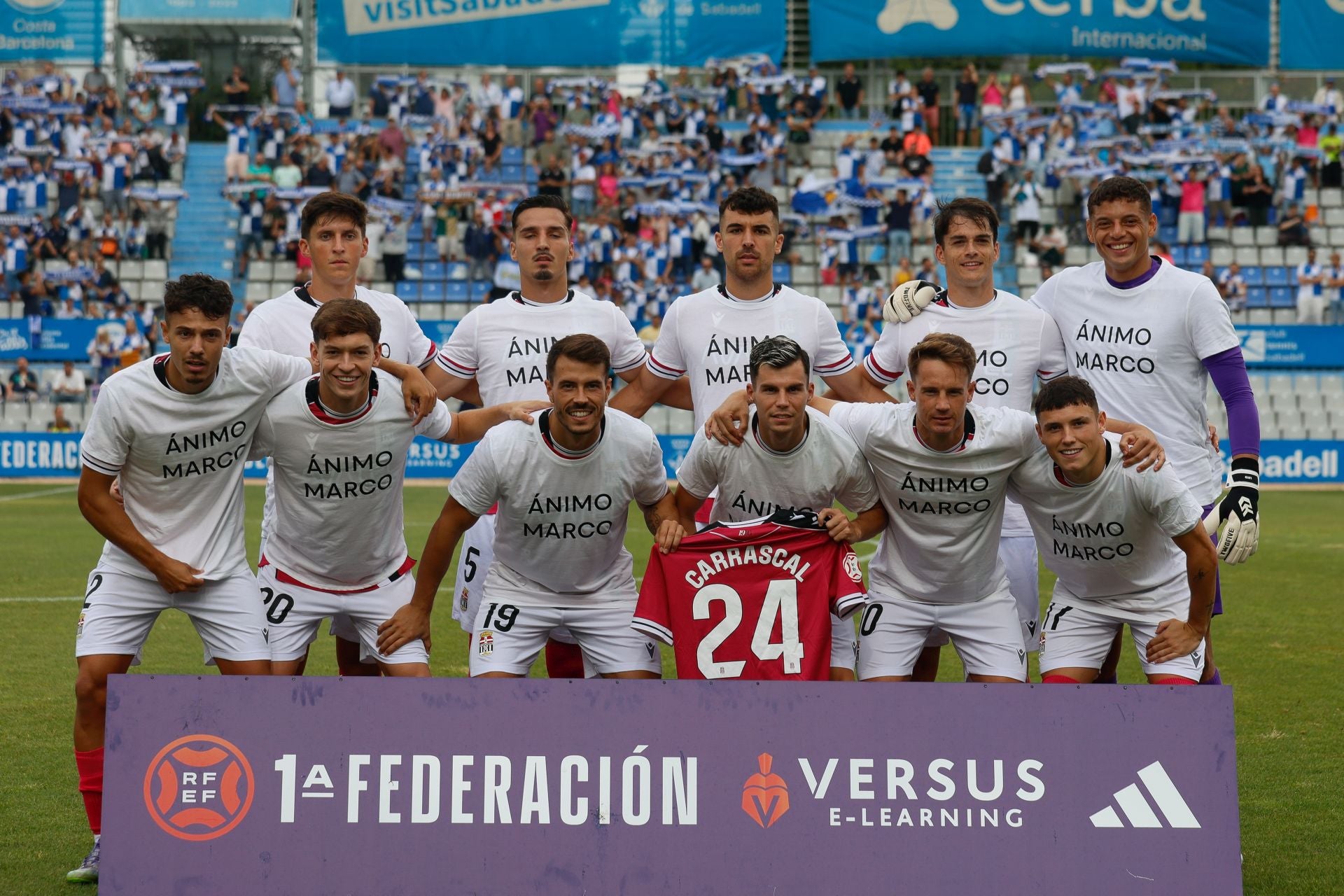 El partido suspendido entre Sabadell y Cartagena, en imágenes