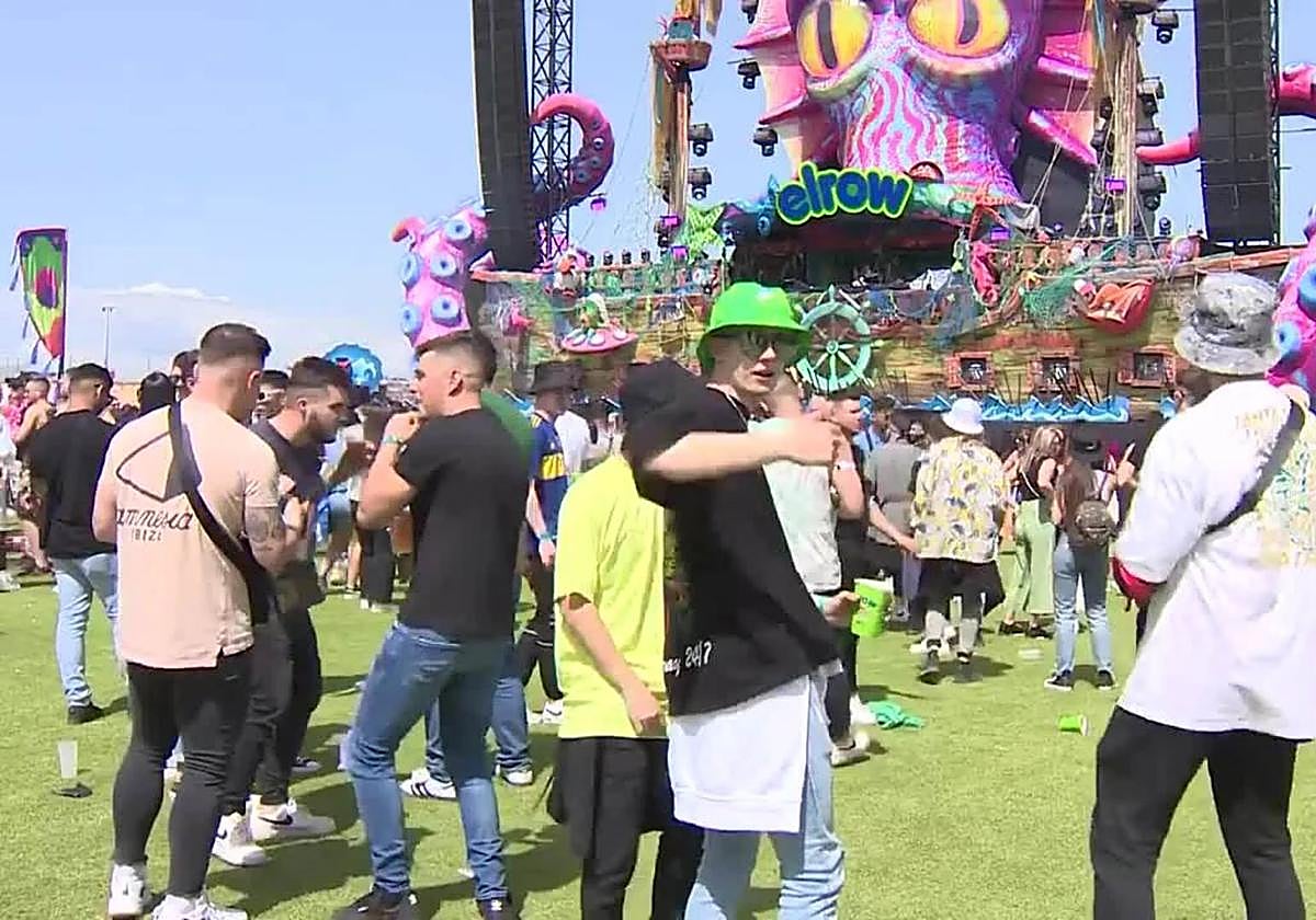 Edición anterior del festival Elrow celebrada en Madrid.