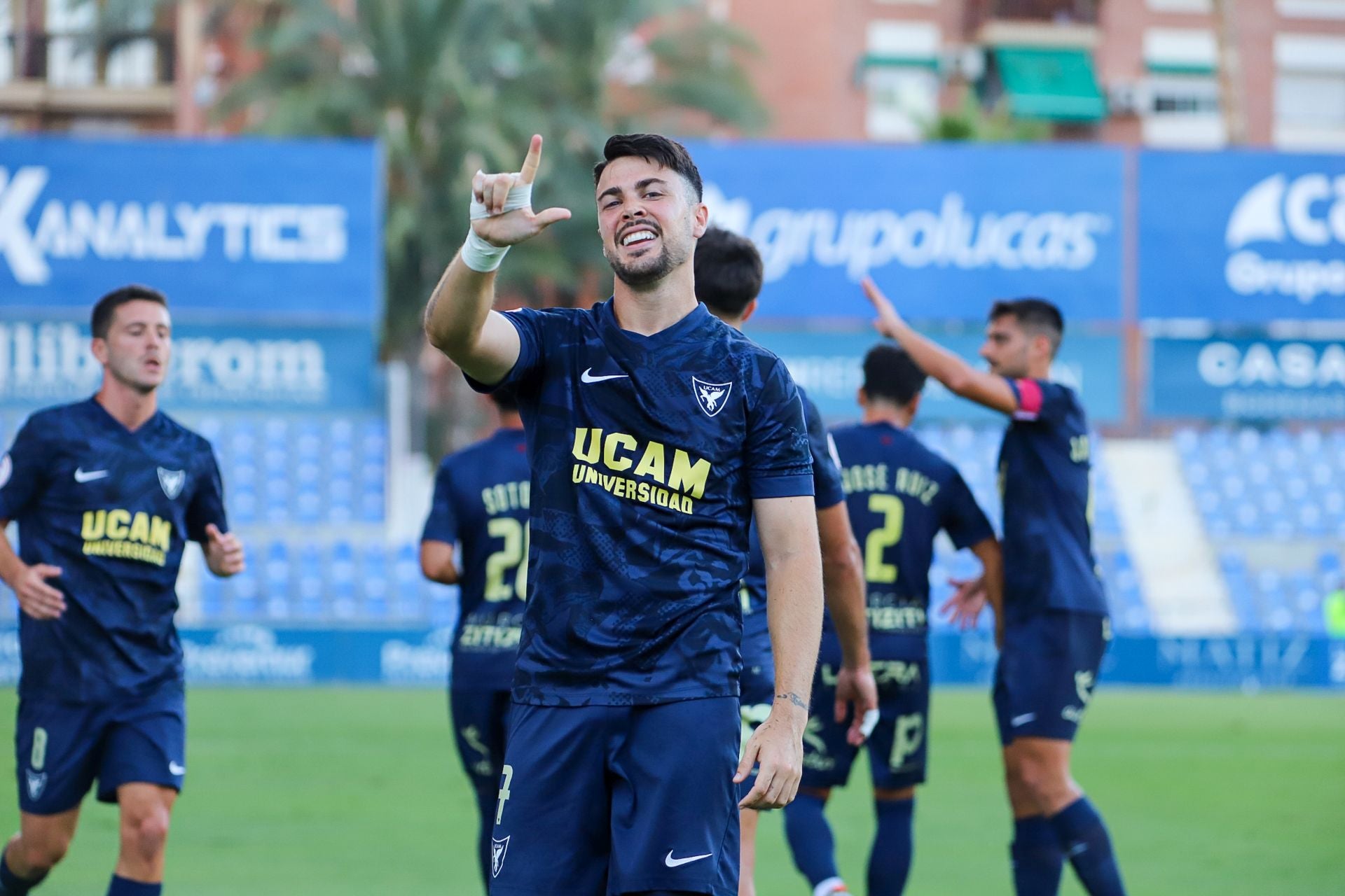 En imágenes, el partido entre el UCAM y el Lorca Deportiva