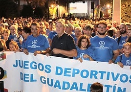 Ciudadanos presentes en el inicio de los Juegos Deportivos del Guadalentín