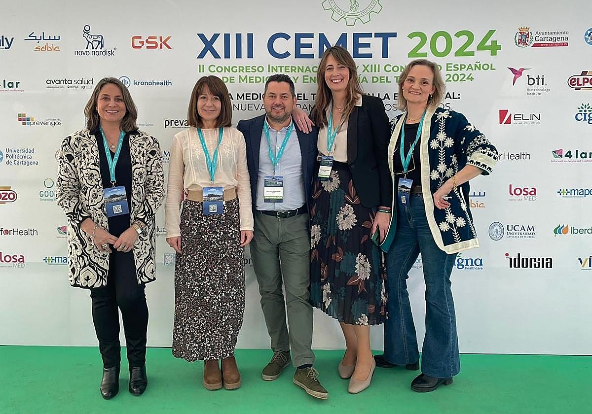 Miembros de la Junta Directiva de la Asociación Murciana de Medicina del Trabajo, presidida por Juan Carlos Rueda.