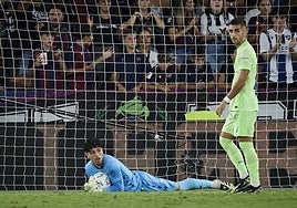 Pablo Cuñat, en el Levante-Barça de esta temporada.