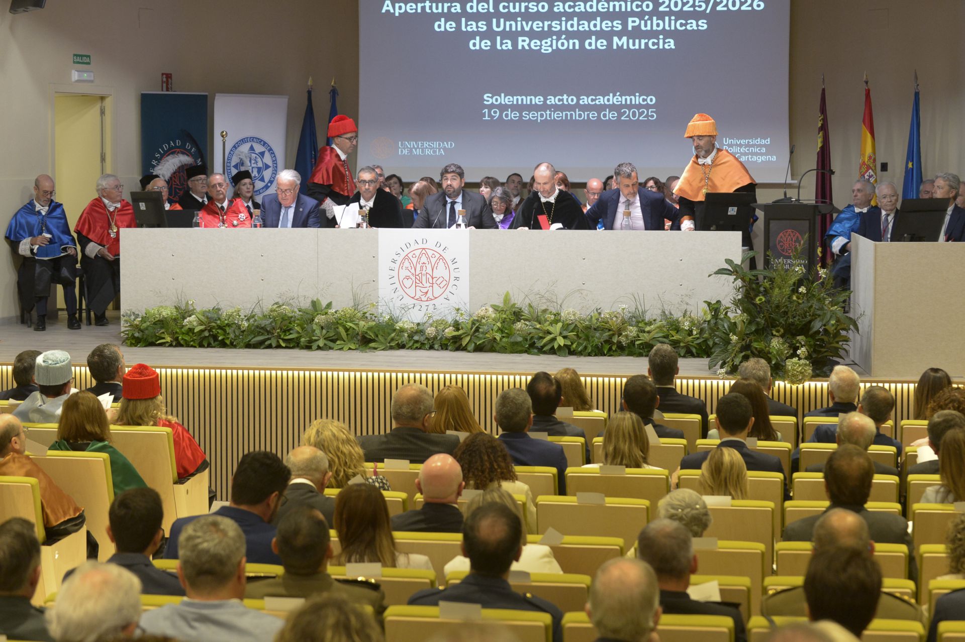 La apertura del curso académico de las universidades públicas de la Región de Murcia, en imágenes