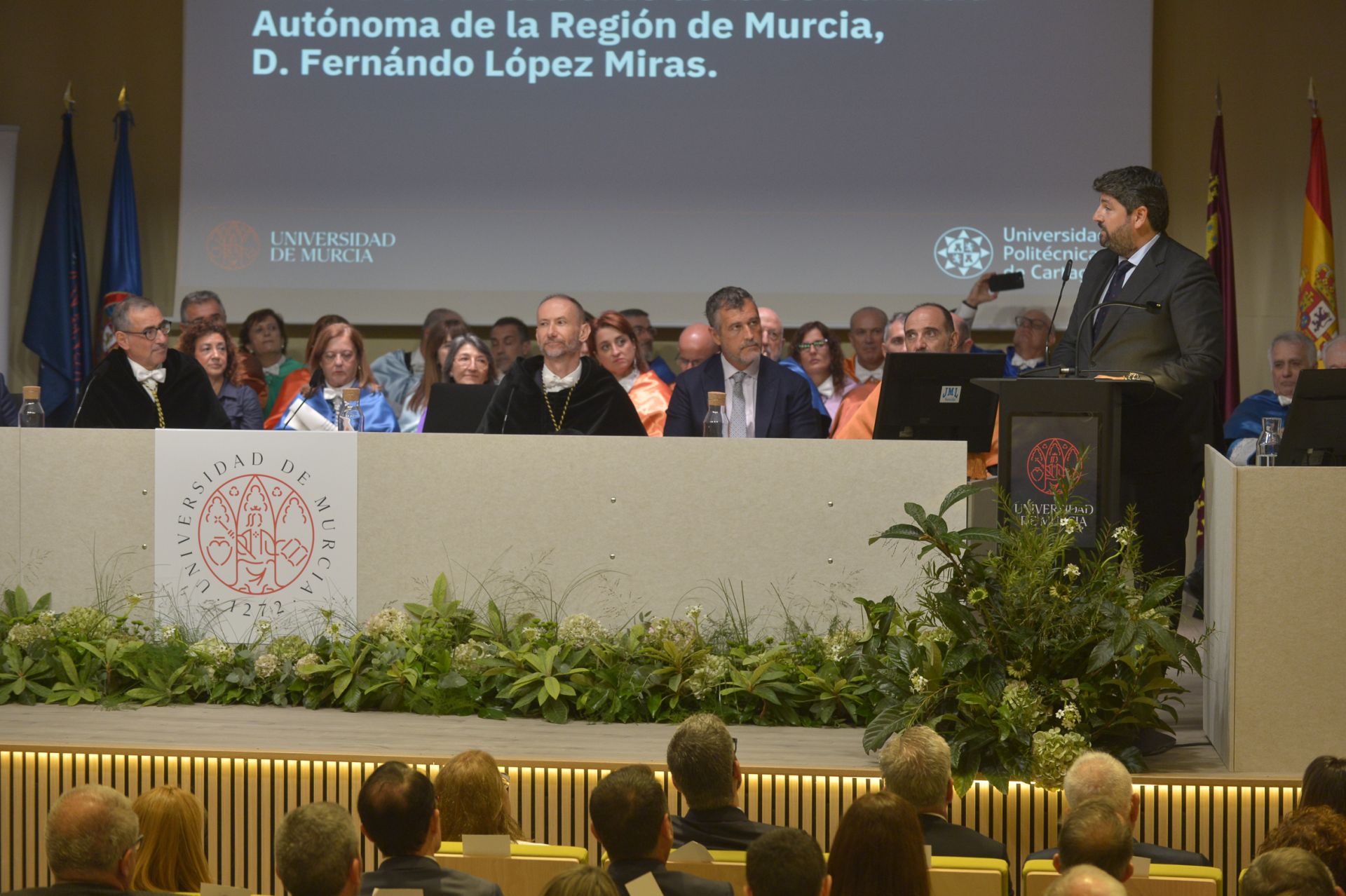 La apertura del curso académico de las universidades públicas de la Región de Murcia, en imágenes